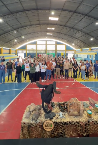 Prefeitura de Pão de Açúcar promove ação educativa com o Instituto SOS Caatinga para centenas de estudantes